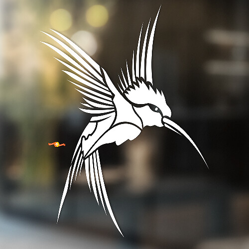Fliegender Kolibri Universeller Vinyl-Aufkleber