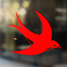 Flying Swallow Silhouette Universal Vinyl Aufkleber Sticker_2