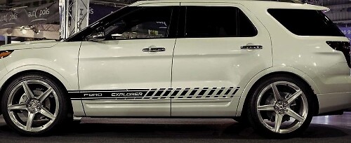 Vinyl-Aufkleber Streifen für Ford Explorer 2010 2011 2012 2013 2015 2016 2018