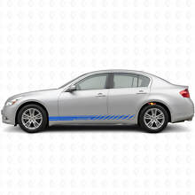 Racing Seitliche Streifen Vinyl-Aufkleber-Set für Infiniti G35 G37_2