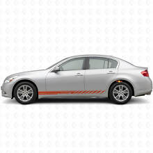 Racing Seitliche Streifen Vinyl-Aufkleber-Set für Infiniti G35 G37_4
