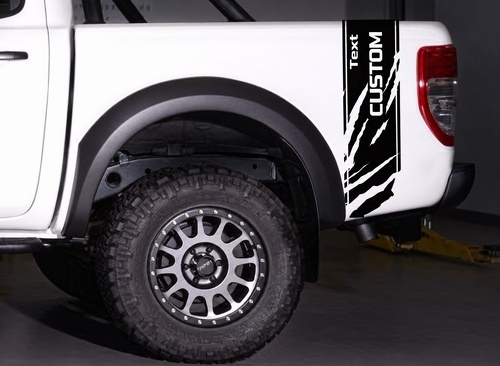 CUSTOM Krallenstreifen Türrahmen Vinyl Aufkleber Sticker für Ford Ranger