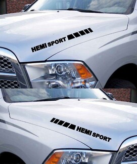 Dodge Ram Hemi Sport 1500 2500 Motorhaube Vinyl Aufkleber Rennstreifen Mopar Rebel RT