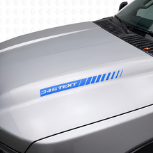 345 Hemi Style Custom Motorhaubenstreifen Vinyl-Aufkleber für Dodge Ram & Charger_2