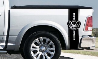 Dodge Ram 1500 RT HEMI Truck Bed Box Graphic Stripe Aufkleber Custom Mopar