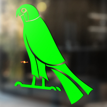 Parrot Tribal Style Universeller Vinyl-Aufkleber_3