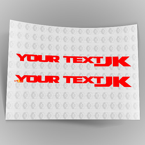 Jeep JK „Wrangler JK“ seitlicher Kotflügel-Karosserie-Aufkleber, Paar (2017 OEM-Stil)
