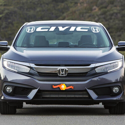 Civic Windshield Banner Vinyl-Aufkleber für Honda Civic