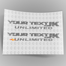 Individuell bedruckter Vinyl-Aufkleber im Used-Look für Jeep Wrangler Seitenbereich_2