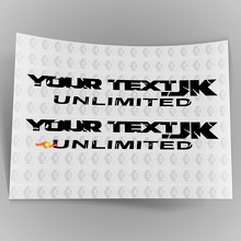 Individuell bedruckter Vinyl-Aufkleber im Used-Look für Jeep Wrangler Seitenbereich_3