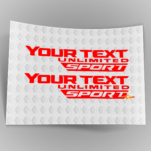 Jeep „Wrangler JL“ Unlimited Sport Seitenkörper-Aufkleber (OEM 2018-Stil)
