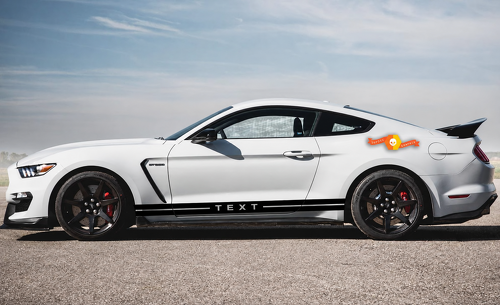 Individuelle Text-Seiten-Schwellerschutzstreifen Türverkleidung Motorhauben Vinylaufkleber Decal für Musclecar Musclecarmodell GT500