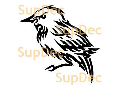 Vogel-Vinyl-Kunst-Wand-Fenster-Badezimmer-Aufkleber-Aufkleber, abnehmbar #36
