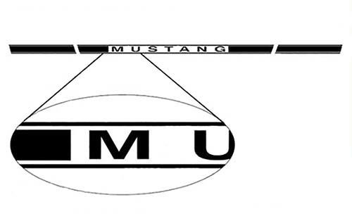 Ford Mustang Türschweller Seitenstreifen Aufkleber 2005–2020 rechts