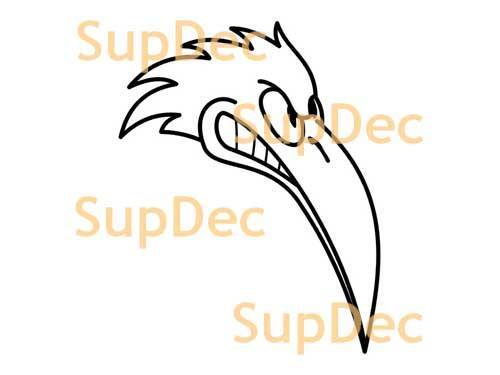 Vogel-Vinyl-Kunst-Wand-Fenster-Badezimmer-Aufkleber-Aufkleber, abnehmbar #37
