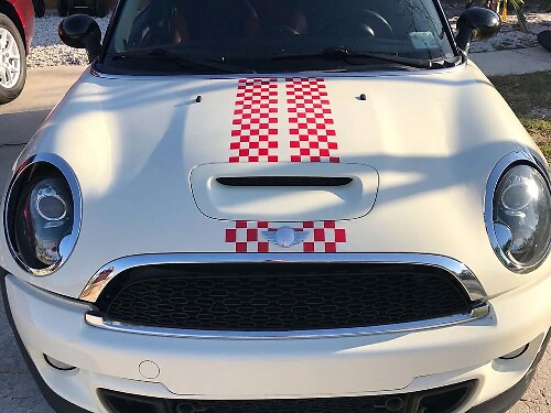 Schachbrettmuster Vinyl-Aufkleber 2 Für Mini Cooper Clubman 2008-2013