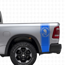 Metal Mulisha Schädel Heckseiten Streifen Vinyl Aufkleber Set für Pickup Trucks_2