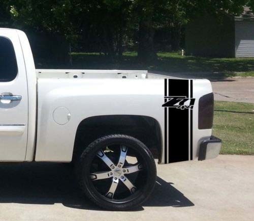 Custom Truck Chevrolet Z71 4x4 Bettstreifen-Aufkleber-Set (2) für Chevy Pickup 2024
