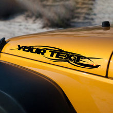 Individuelle Schrift mit Tribal-Muster Motorhauben-Vinyl-Aufkleber für Jeep Wrangler 1997-2018_3