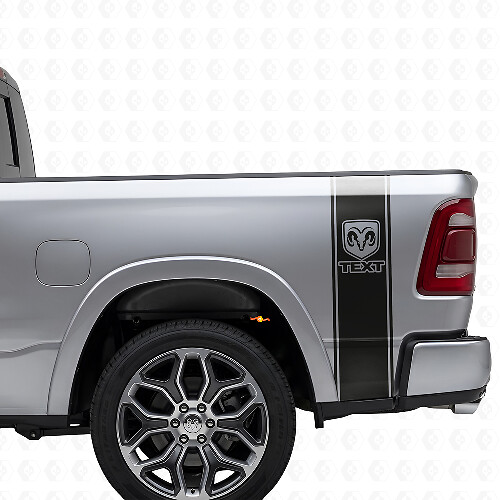 RAM Logo Heck Seitenstreifen Vinylaufkleber Für Dodge Ram 1500-3500