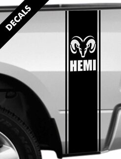 Dodge Ram 1500 2500 3500 Heckbett LKW Aufkleber Streifen RAM HEMI Kit