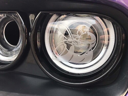 Scat Pack Bee Scheinwerfer Vinylaufkleber für Dodge Charger Challenger