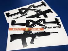 4X4 Tactical Edition LKW-Bett-Aufkleber-Kit (2er-Set) LKW-Aufkleber TT23 2