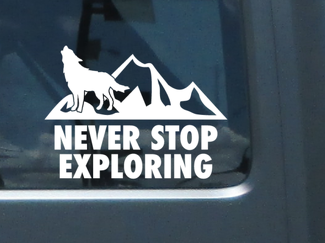 Never Stop Exploring Mountain Aufkleber Emblem Chevy Silverado GMC Sierra