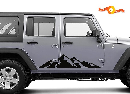 Mountain Style Seitenvinylaufkleber für Jeep Wrangler