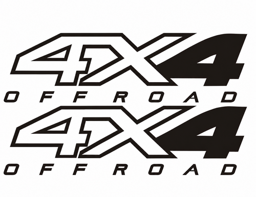4X4 OFF ROAD Paar Seitenteil Vinyl-Aufkleber für Ford F-250