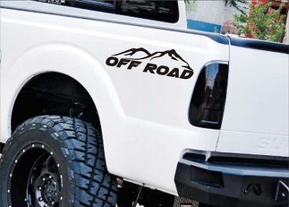4x4 OFF ROAD Truck Decals Mattschwarz (Set) für Ford F-150 Super Duty und Ranger