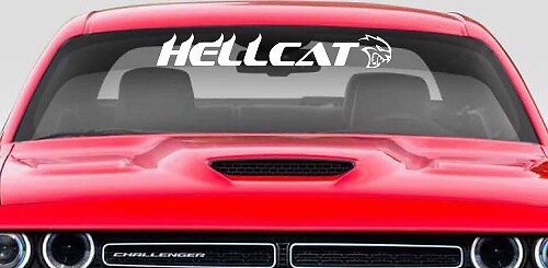 Hellcat Racing Windschutzscheiben-Vinylaufkleber für Dodge Charger Challenger