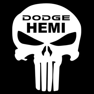 Dodge Hemi Punisher Totenkopf Haube Vinyl Aufkleber Grafik Aufkleber Ram