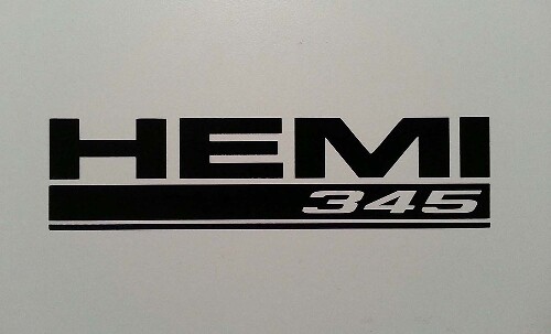 5.7 HEMI 345 Vinyl-Aufkleber für Dodge Ram Challenger Charger Magnum