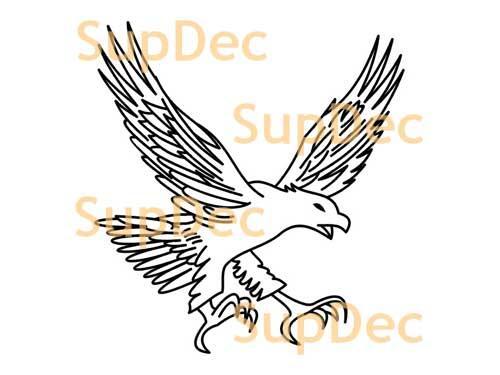 Adler Vinyl Kunst Wand Fenster Badezimmer Aufkleber Abziehbar #3
