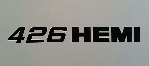 426 HEMI R/T Vinyl-Aufkleber für Dodge Challenger Charger Plymouth Cuda Demon