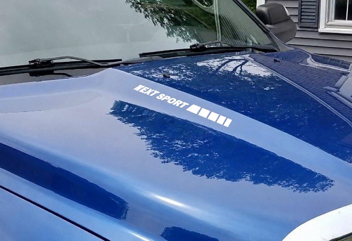 Individuelle Text-Sporthauben-Vinylstreifen-Aufkleber für Dodge Ram 1500 2500