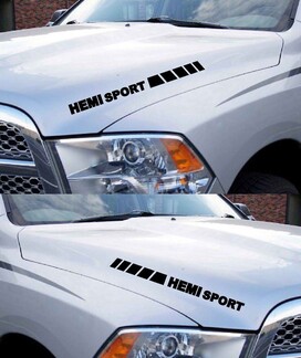 Dodge Ram Hemi Sport 1500 2500 Motorhaube Vinyl Aufkleber Rennstreifen Mopar Rebel RT 2022