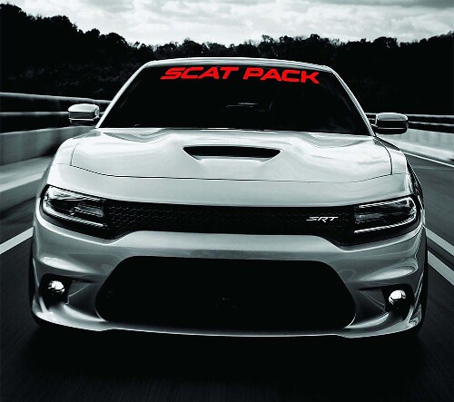 Scat Pack Windschutzscheiben Vinylaufkleber für Dodge Charger