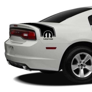 2011–2014 Dodge Charger Mopar hinteres Kofferraumband Komplettes Vinyl-Aufkleber-Grafik-Kit