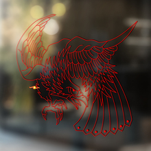 Angreifender Adler Universeller Vinylaufkleber_2