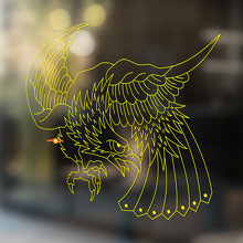 Angreifender Adler Universeller Vinylaufkleber_4