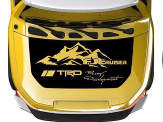 Motorhaubenverdunkelungsfolie TRD Racing Development für Toyota FJ Cruiser Aufkleber in beliebigen Farben