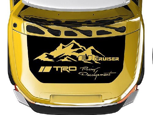 TRD Mountain Style Motorhauben-Vinylaufkleber für Toyota FJ Cruiser