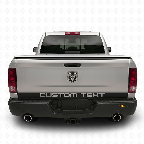 Individuelle Vinyl-Aufkleber für die Heckklappe Dodge Ram 1500 2009–2018