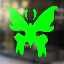 Schmetterlings-Silhouette Universeller Vinyl-Aufkleber_3