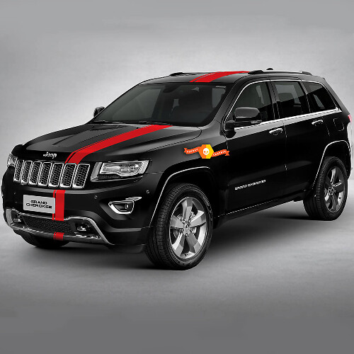 6 Zoll Offset Rally-Streifen-Aufkleber-Kit für Jeep Grand Cherokee