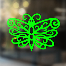 Lacy-Schmetterling-Silhouette Universeller Vinylaufkleber_2