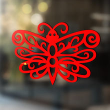 Lacy-Schmetterling-Silhouette Universeller Vinylaufkleber_3