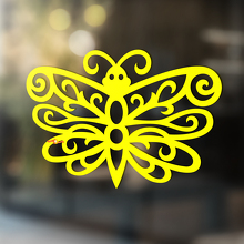 Lacy-Schmetterling-Silhouette Universeller Vinylaufkleber_4